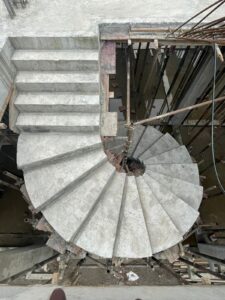 circular staircase in nepal