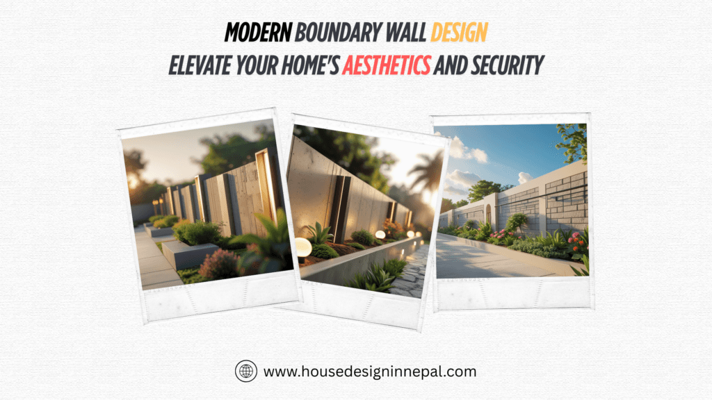 modern boundary wall design