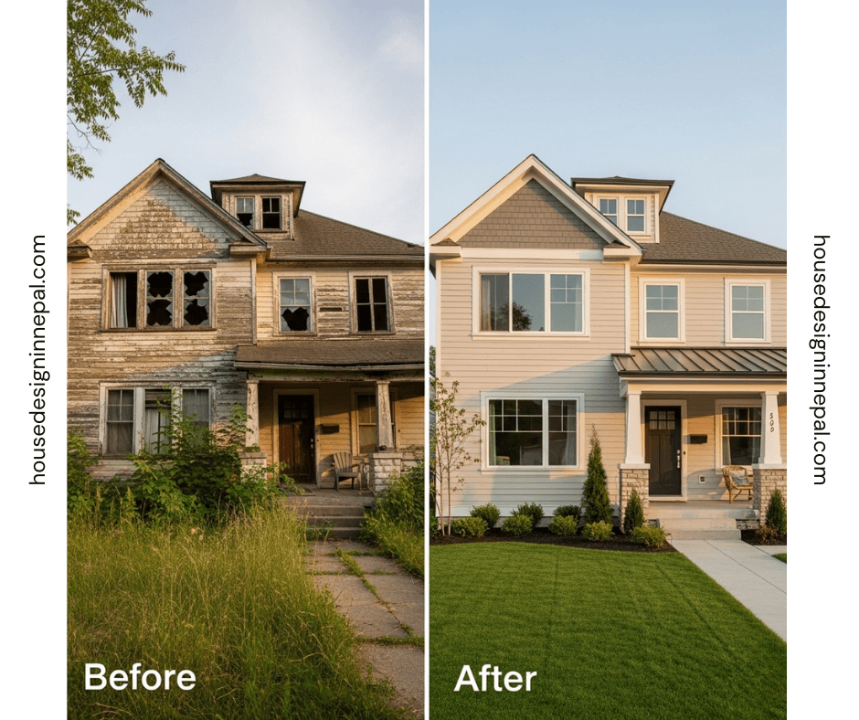 House Renovation Before and After