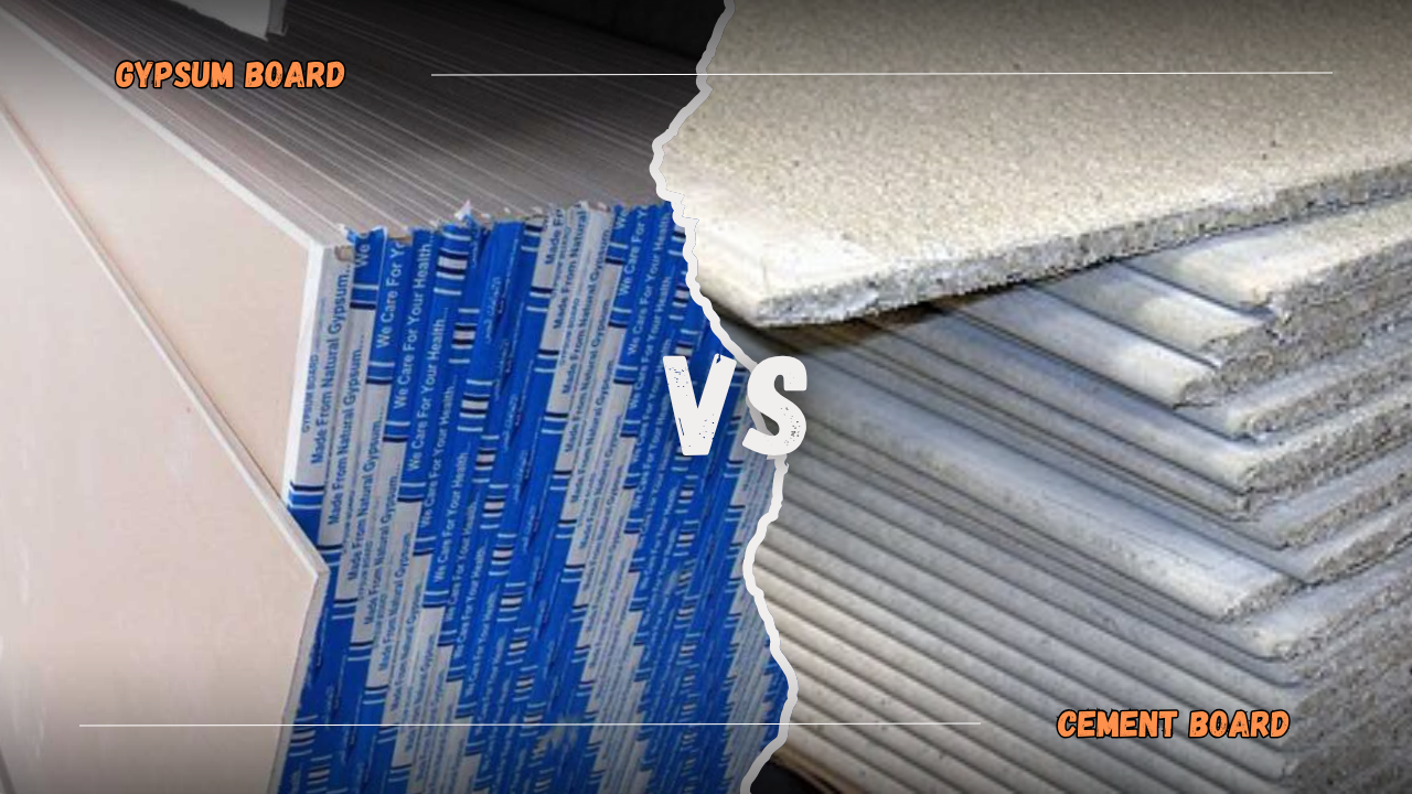 gypsum board vs cement board