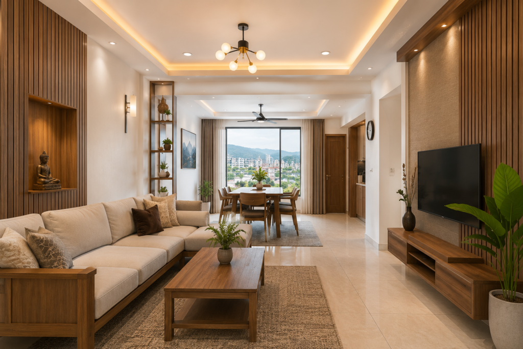 Modern house interior design Nepal finished home